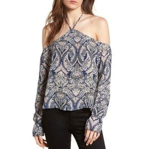 NWT Cupcakes & Cashmere Off Shoulder Halter Top